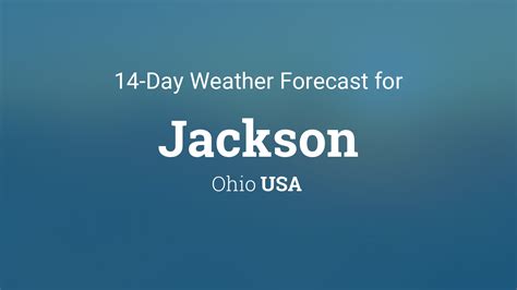 jackson ohio weather