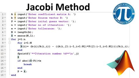Jacobi Method Matlab