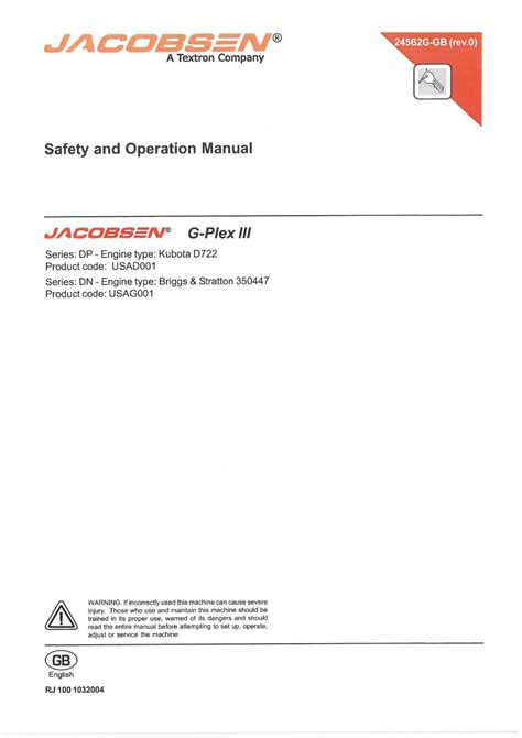 Jacobsen Manuals