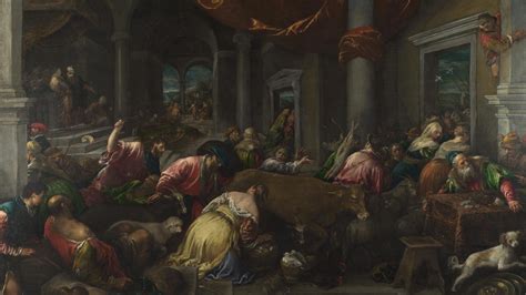 jacopo bassano the purification of the temple