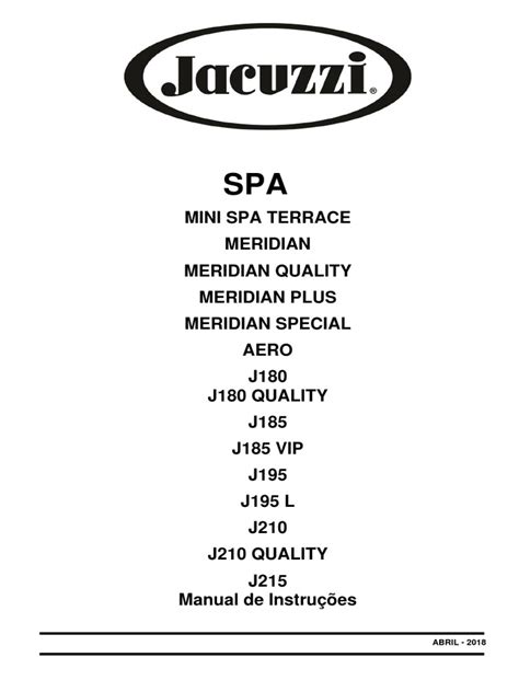 jacuzzi service manual