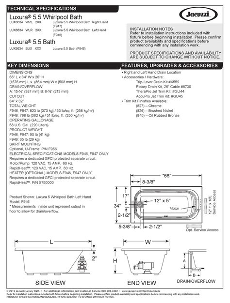Full Download Jacuzzi Luxura User Guide 