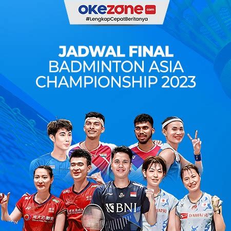 jadwal badminton asia championship 2023