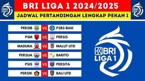 Jadwal Lengkap Pekan ke-13 Liga 1 2024/2025, 6 - 9 Desember: Tak