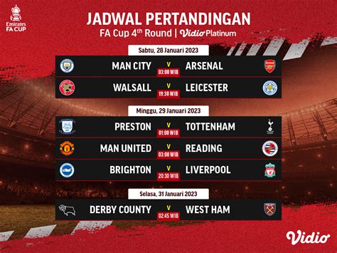 JADWAL FA CUP - Berita Harian Jadwal Fa Cup Terbaru Hari Ini