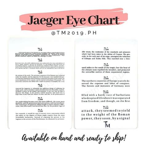Jaeger Eye Chart Font Size Slibforyou