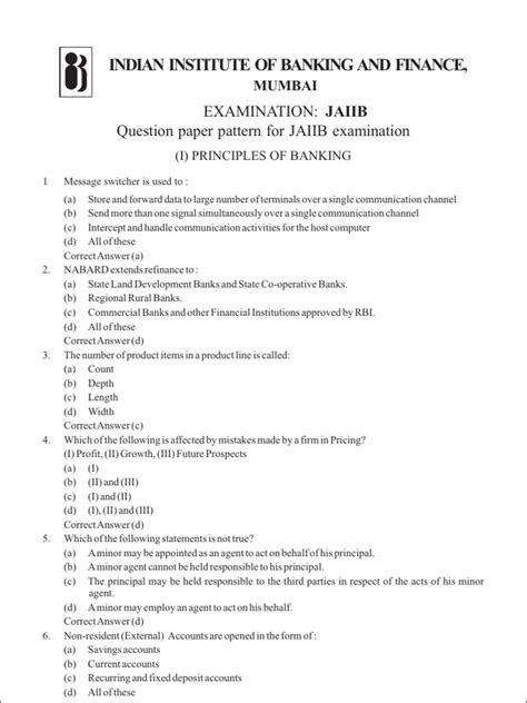 Jaiib Question Paper 2011