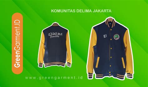Jaket Komunitas Delima Jakarta Green Garment Indonesia Jaket Komunitas Polos - Jaket Komunitas Polos