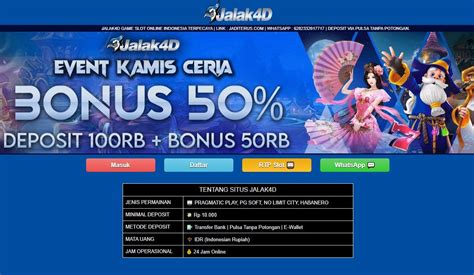 JALAK4D RESULT AGEN 4D TERPECAYA RESMI BISA TOP UP VIA