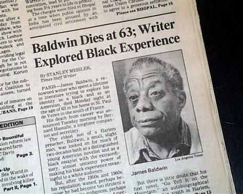 James Baldwin Death