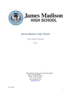 James Madison Course Catalog
