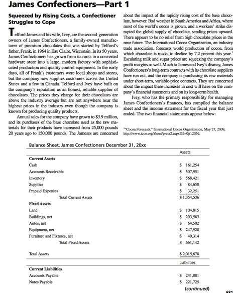Full Download James Confectioners Case Study Answers 
