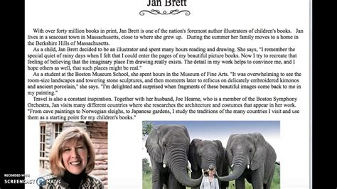 jan brett bio information examples