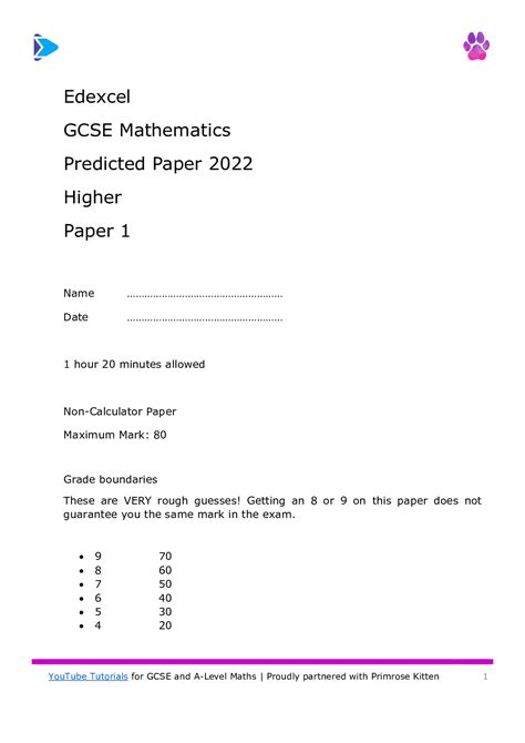 Full Download Jan 2014 Ppe Paper 1 Higher Tier Edexcel Style Calculator Not Allowed By Jim King Pdf 