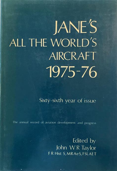Download Janes All The Worlds Aircraft 1975 76 Saosey 