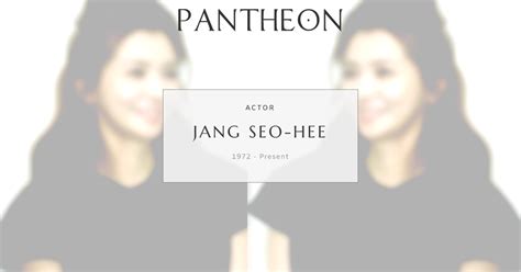 jang seo hee biography template