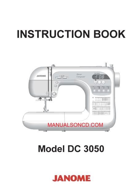 Download Janome Sewing Machine Service Manual Dc3050 