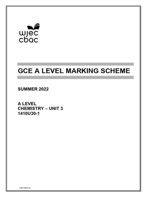 january 2014 u2 wjec marking scheme