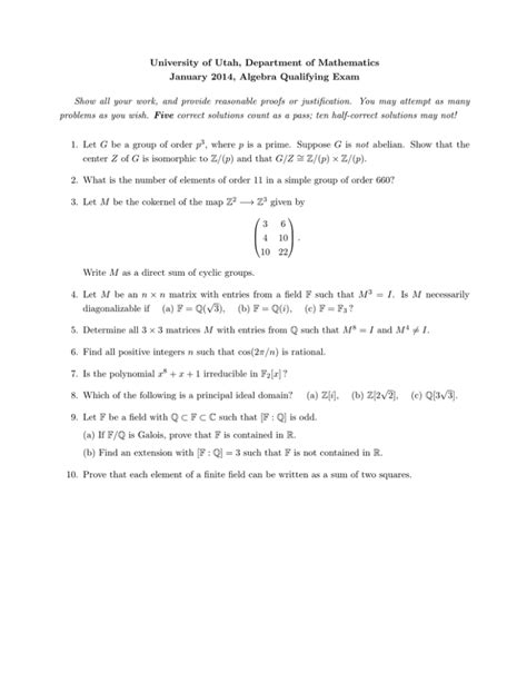 Read Online January 2014 Algebra Aal30 Paper 01 