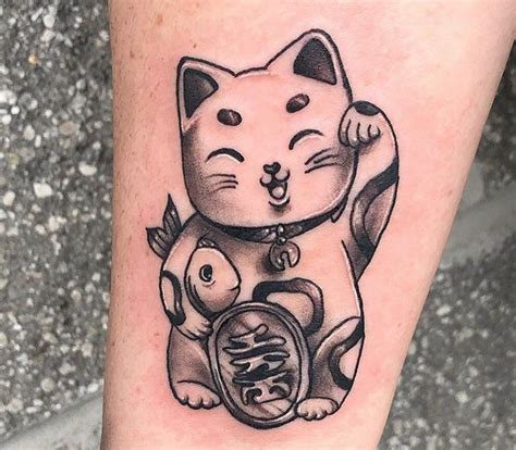  - Japanese lucky cat tattoo