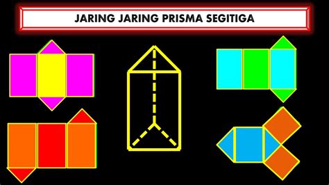 JARING JARING PRISMA SEGITIGA 🌓 Cara membuat prisma segitiga dari kertas