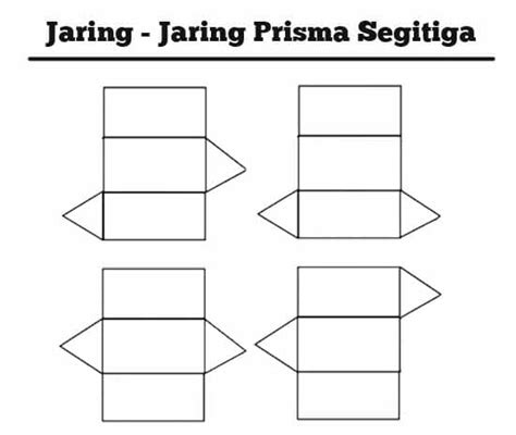 jaring jaring prisma segitiga sama sisi