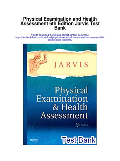 Full Download Jarvis 6Th Edition Test Bank 