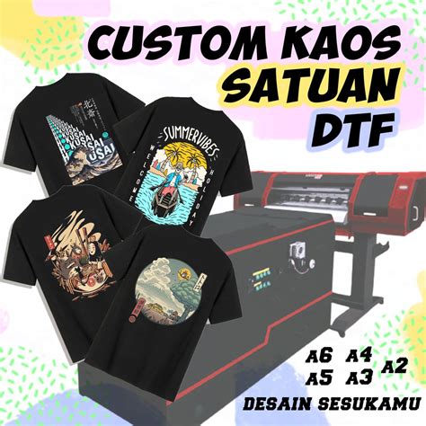 Jasa Cetak Sablon Kaos Custom Dtf Polyflex Sublim Sablon Kaos Palembang - Sablon Kaos Palembang