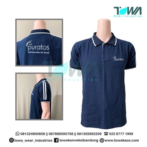 Jasa Produksi Kaos Berkerah Polo Shirt Dari Towamatano Baju Kaos Berkerah - Baju Kaos Berkerah