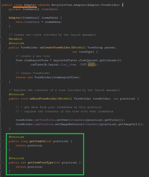 java - RecyclerView Adapter Android Studio - Stack Overflow