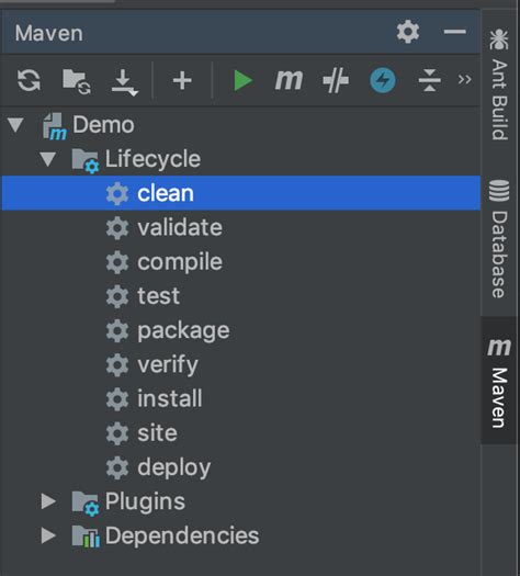 java How to clean or clean build my Maven project in IntelliJ IDEA