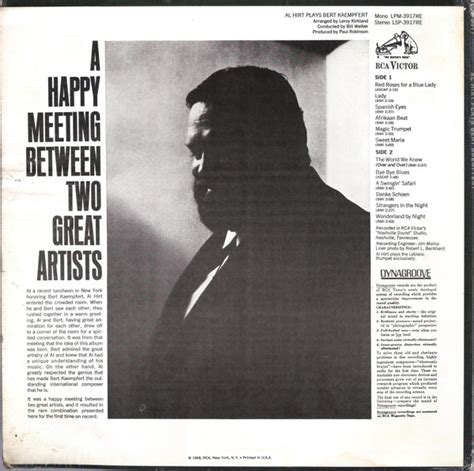 java al hirt and bert kaempfert biography