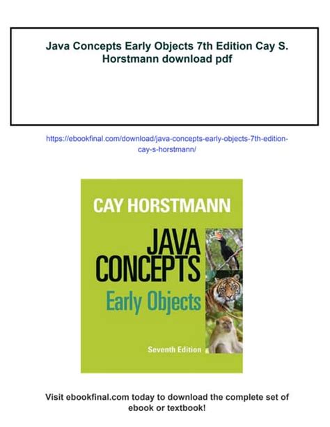 Java Concepts Early Objects 7th Edition Solutions