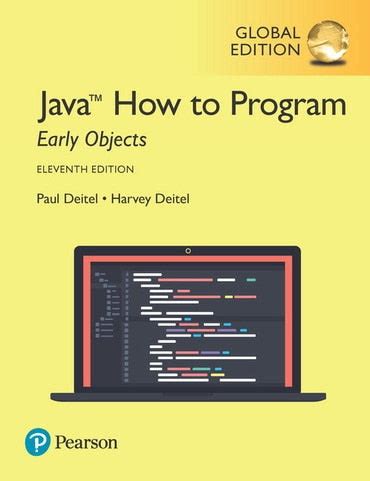 java how to program 11th edition