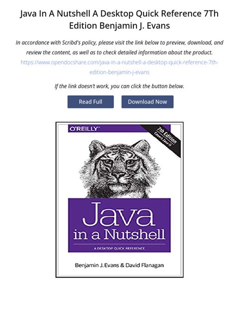 Java In A Nutshell 7th Edition