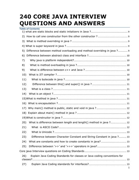 java interview test questions and answers