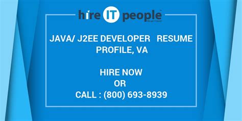 Java J2ee Developer Resume Hire It People We Sample Resume For Java J2ee Developer - Sample Resume For Java J2ee Developer
