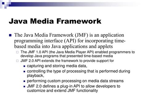 java media framework documentation