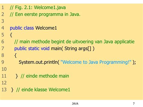 java programma betekenis