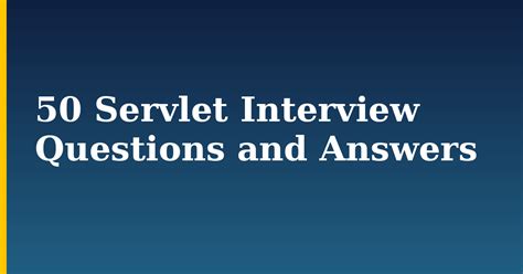 Java Servlet Questions And Answers