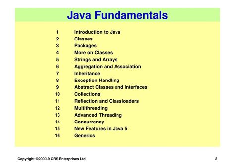 Java The Fundamentals Of Java Programming