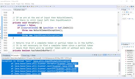 Java Util Inputmismatchexception