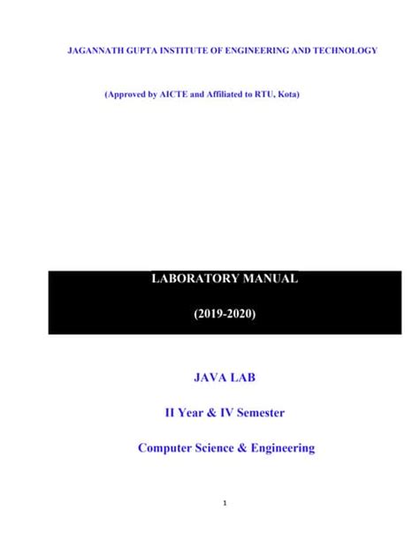 Java Web Services Lab Manual