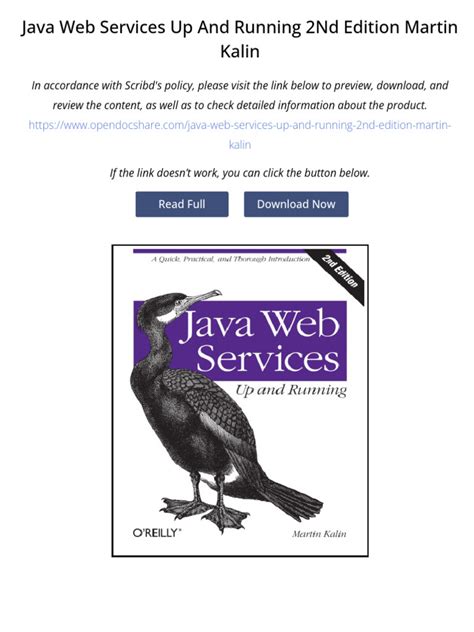 Java Web Services Up Running 2 Edition Kingcoolore
