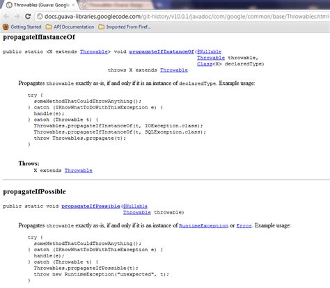 Read Java Documentation Example 