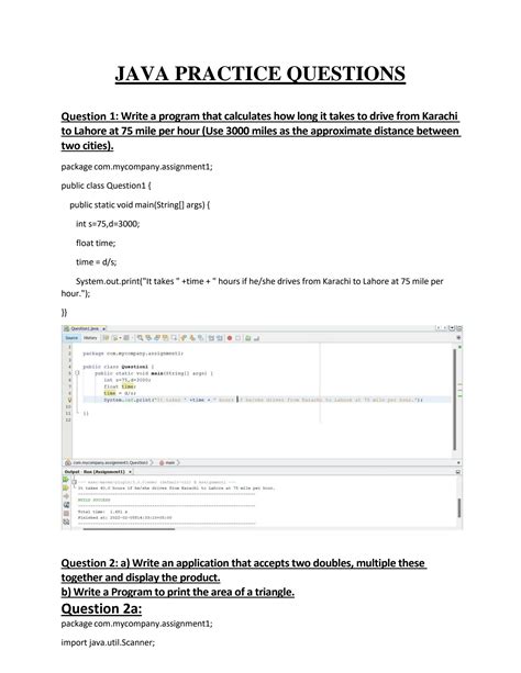 Full Download Java Exam Questions And Answers Maharishi University 