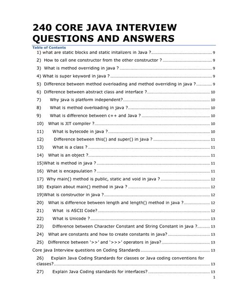 Download Java Interview Questions And Answers For Experienced Core 