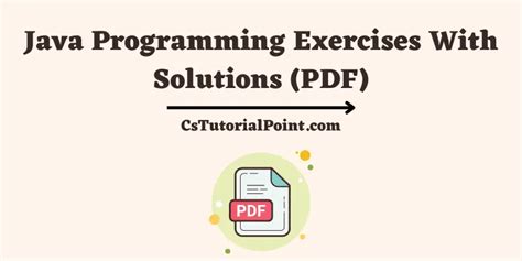 Download Java Programming Exercises With Solutions Download 