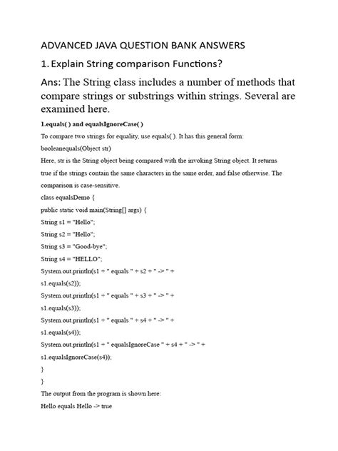 Read Java Question Bank With Answers 