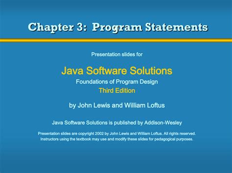 Full Download Java Software Solutions 3Rd Edition 